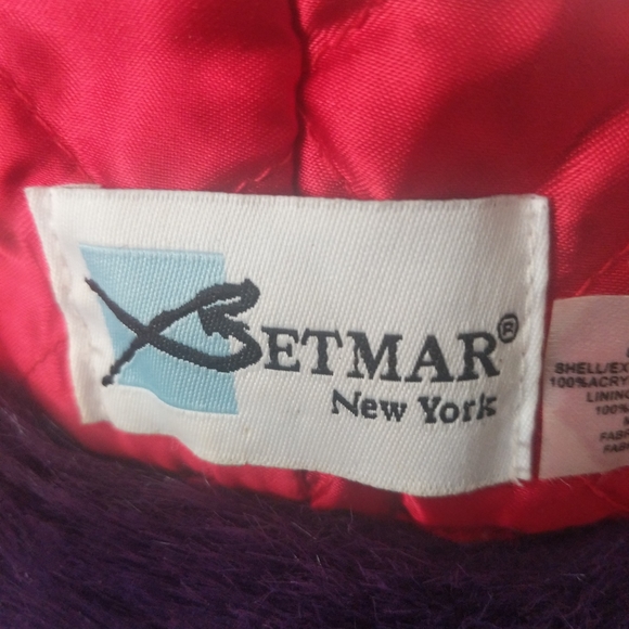 Bucket Hat Purple Faux Fur Convertible Fuzzy - Picture 14 of 14